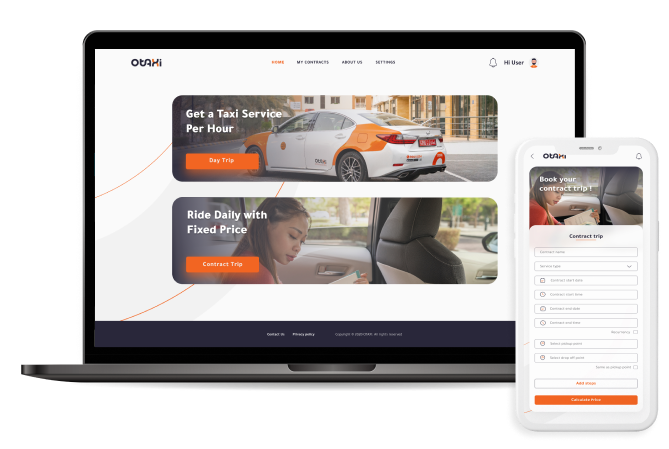Building a Mobile Responsive Web App for Otaxi's Taxi Booking System